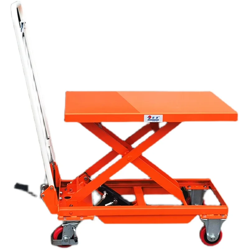 Wyj Manual Hydraulic Lift Flatbed Trolley Lift Lift Platform