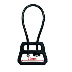 Enhanced Tactical Sling Hook Connector - Universal Metal Buckle Adapter (32mm Black)