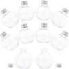 10 Pcs Transparent Spherical Bottle Water Bottles Bulb Drink Coffee Multi-function Juice The Pet Plastic Christmas Containers 3