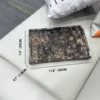 Real Natural Marble Tray Genuine Brown Marble Stone Storage Tray for Dresser/Vanity/Bathroom (Coffee Net, 12" x 8") 3