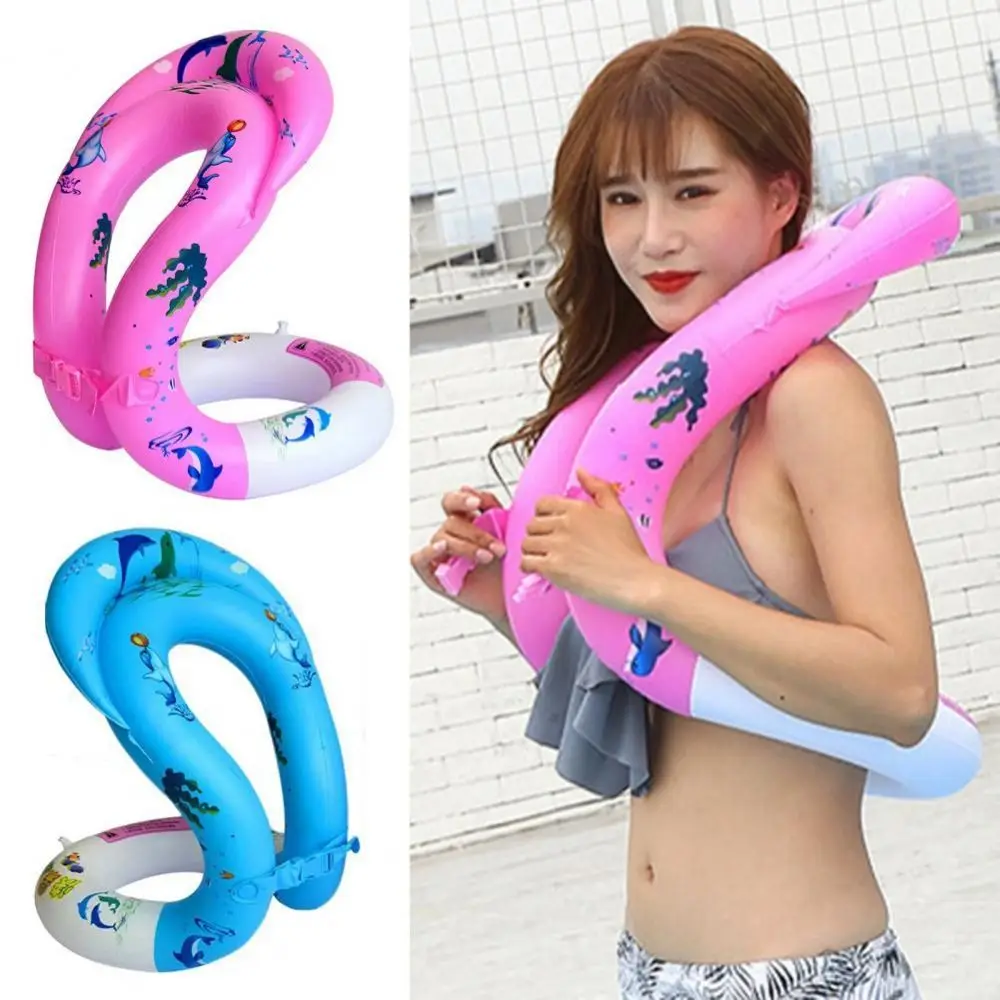 

Dual Airbags Swim Vest Rubber Ring Adjustable for Kids Adult