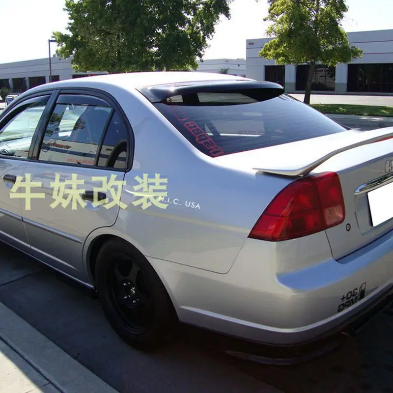 

Car Tail Wing Decoration Rear Trunk Spoiler For Honda Civic MK7 Roof spoiler sunshade accessories 2001-2005 year