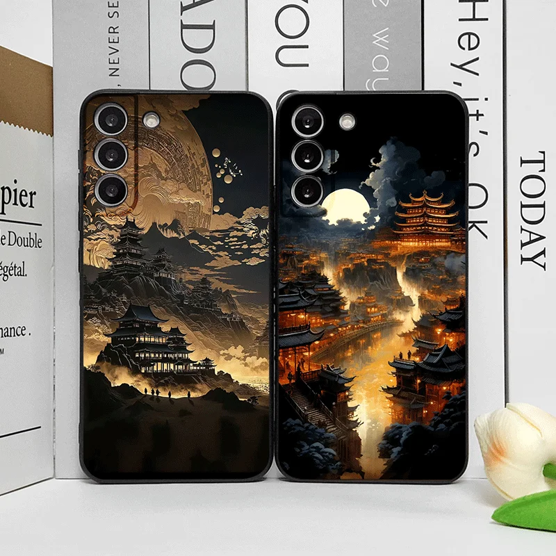 Glowing Butterfly Tree Landscape Frosted Soft Phone Case