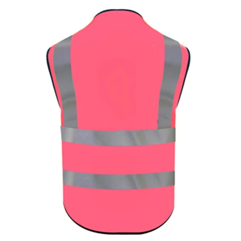 Reflective Safety Vest Printed Construction Site Mesh Breathable Traffic Oversized Protective