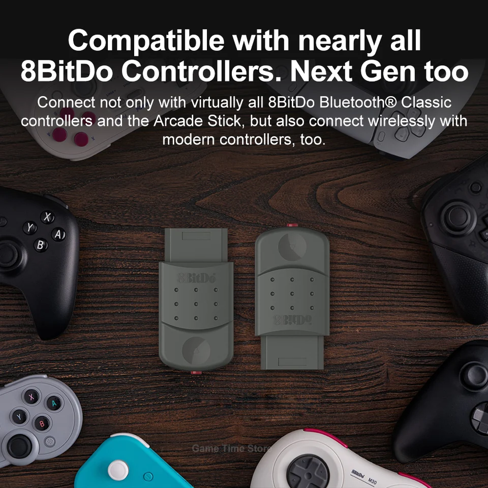 Manette Xbox 8Bitdo Bluetooth Retro Receiver For Saturn And