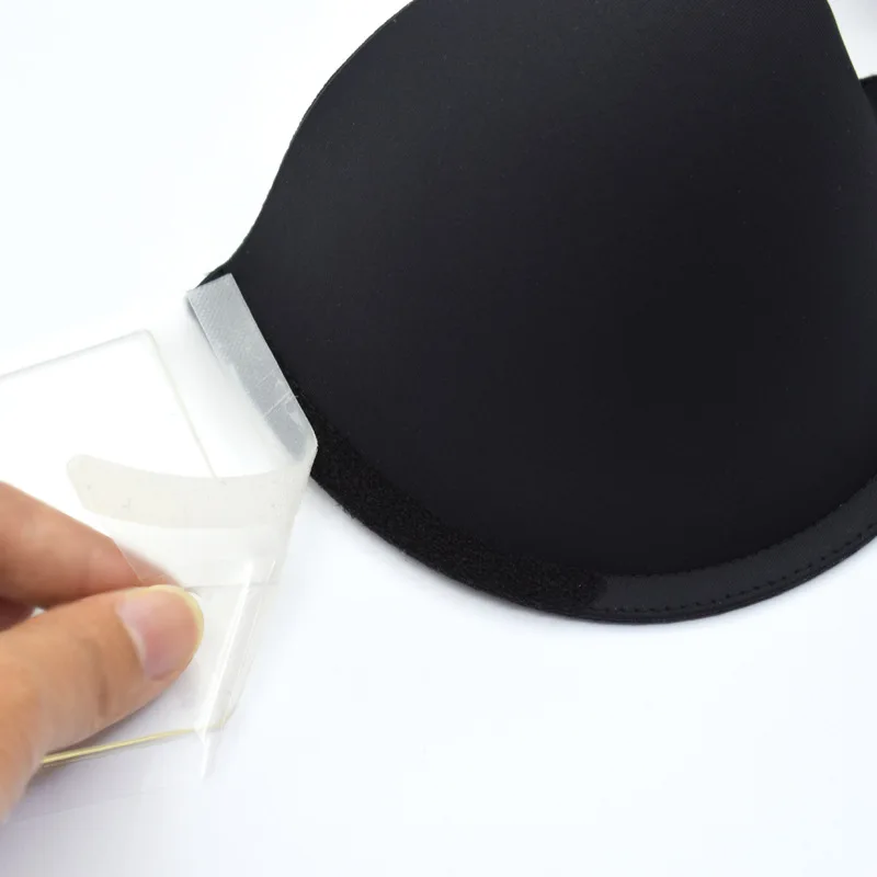 Invisible Bra Cup Without Glue Side Wing Chest with Deep U Closure Strapless Underwear Suitable for Suspenders