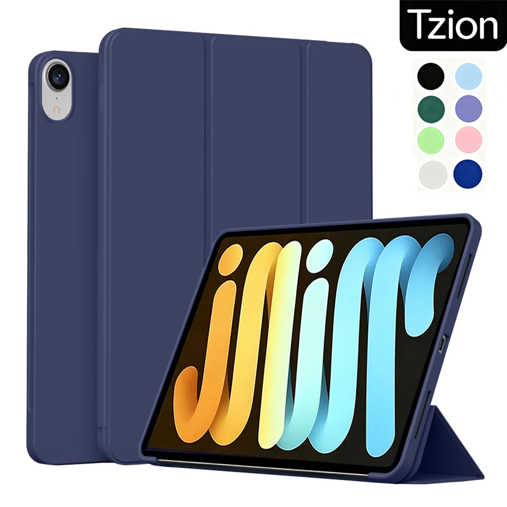 Premium Magnetic Flip Smart Cover with Soft Silicone Back