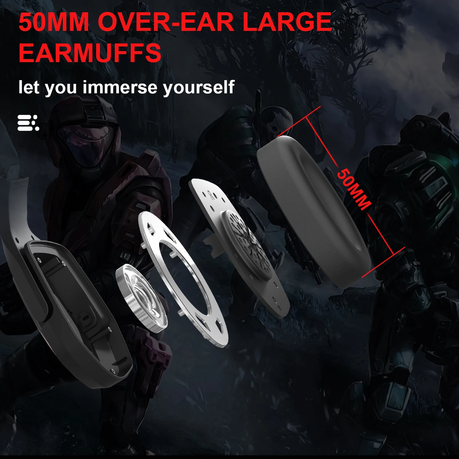 3.5mm video Gaming headphones Game headset Noise Isolating earphone with Microphone Volume Control for PS4 Play Station 4 PC 3