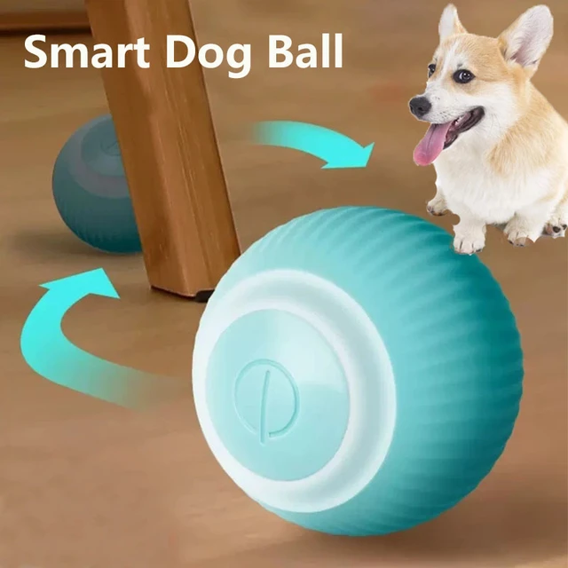 Electric Dog Ball Toys Auto Rolling Smart Dog Toys for Dogs Training  Self-moving Pet Puppy