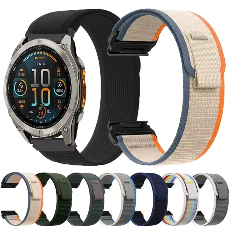 Quick Fit Nylon Trail Loop Strap, 26mm/22mm/20mm, Versatile Wristband Replacement