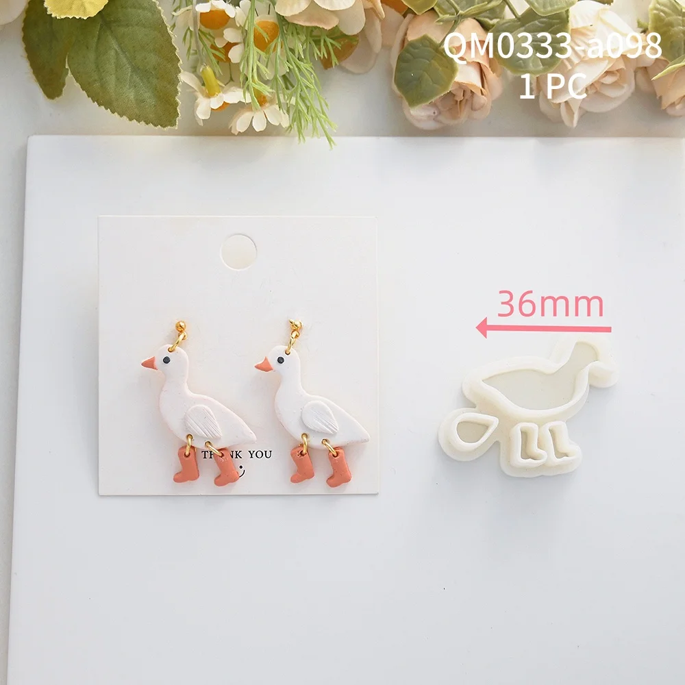 Cartoon Tiere Geformt Polymer Clay Cutter Nette Fuchs/Schlange/Vogel Geformt Schneiden Sterben DIY Ohrring Schmuck Anhänger, der Werkzeuge – Detail 7