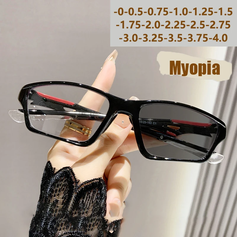 Tr90 Sport Style Photochrome Anti-Blaulicht Outdoor-Sport Anti-Ablenkungs-Myopiebrille 81278