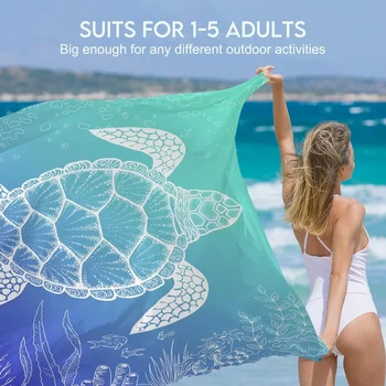 Waterproof Beach Mat Sandproof Travel Mat Portable Lightweight Folding Camping Supplies for Outdoor Camping Hiking Picnic