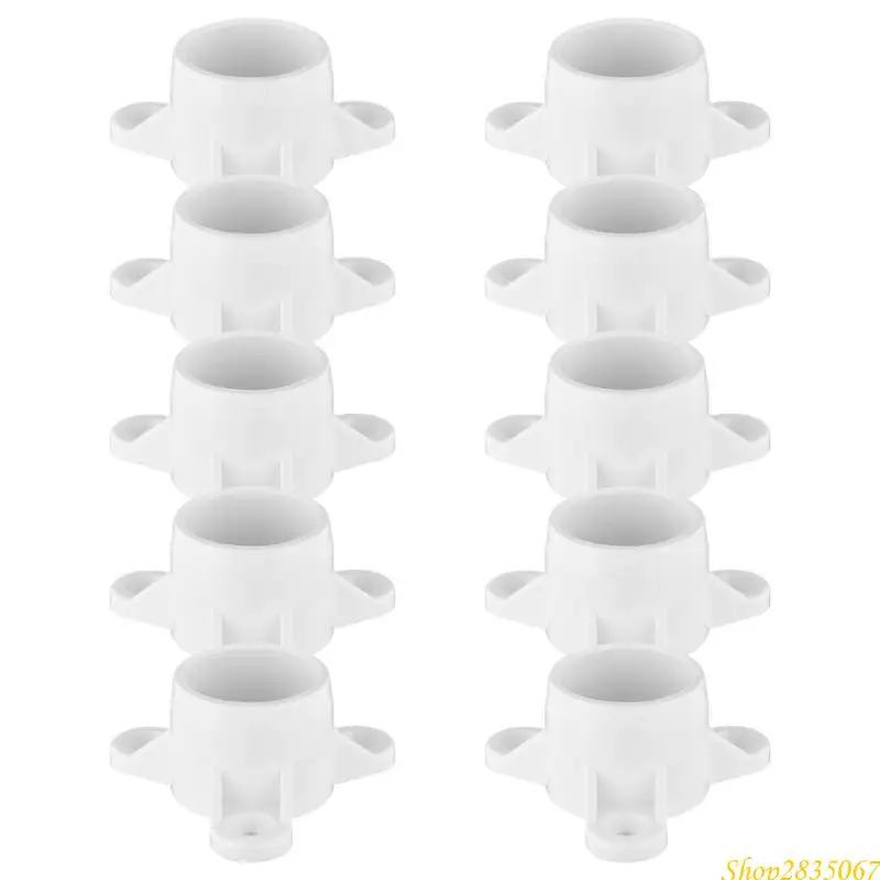 10pcs PVC 파이프 캡 플랜지 캡 테이블 다리 캡 현대 가구 액세서리 DIY 가구 프로젝트 831F에 대한 빠른 설치