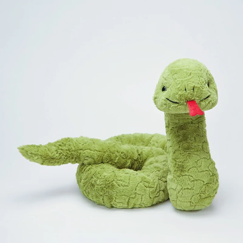 thumbnail image 1 of Swag Huge Green Python Snake Plushie Cute Light Green Snakes Pillow for Children Boys Birthday Gift, 1 of 5