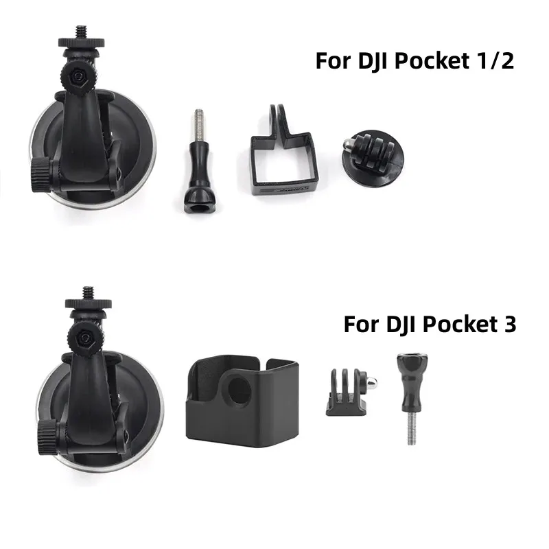 Support voiture cardan DJI Pocket 3 Osmo Pocket 1/2 - Ventouse stable