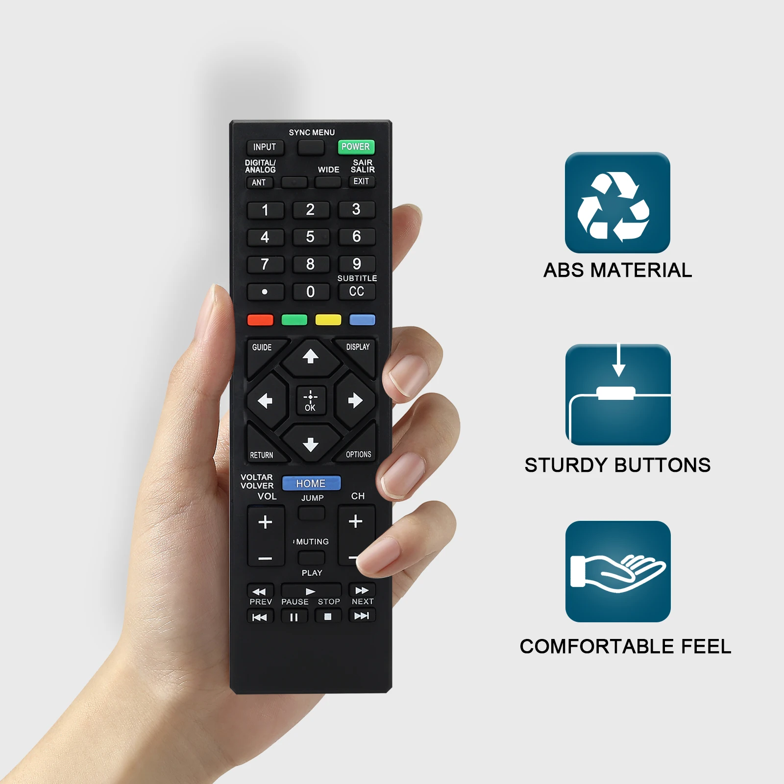 Controle remoto universal para substituição de tv sony para todos os sony lcd led tvand tv braviaremote Kdl-32R300C Kdl-32R330B Kdl-32R420B