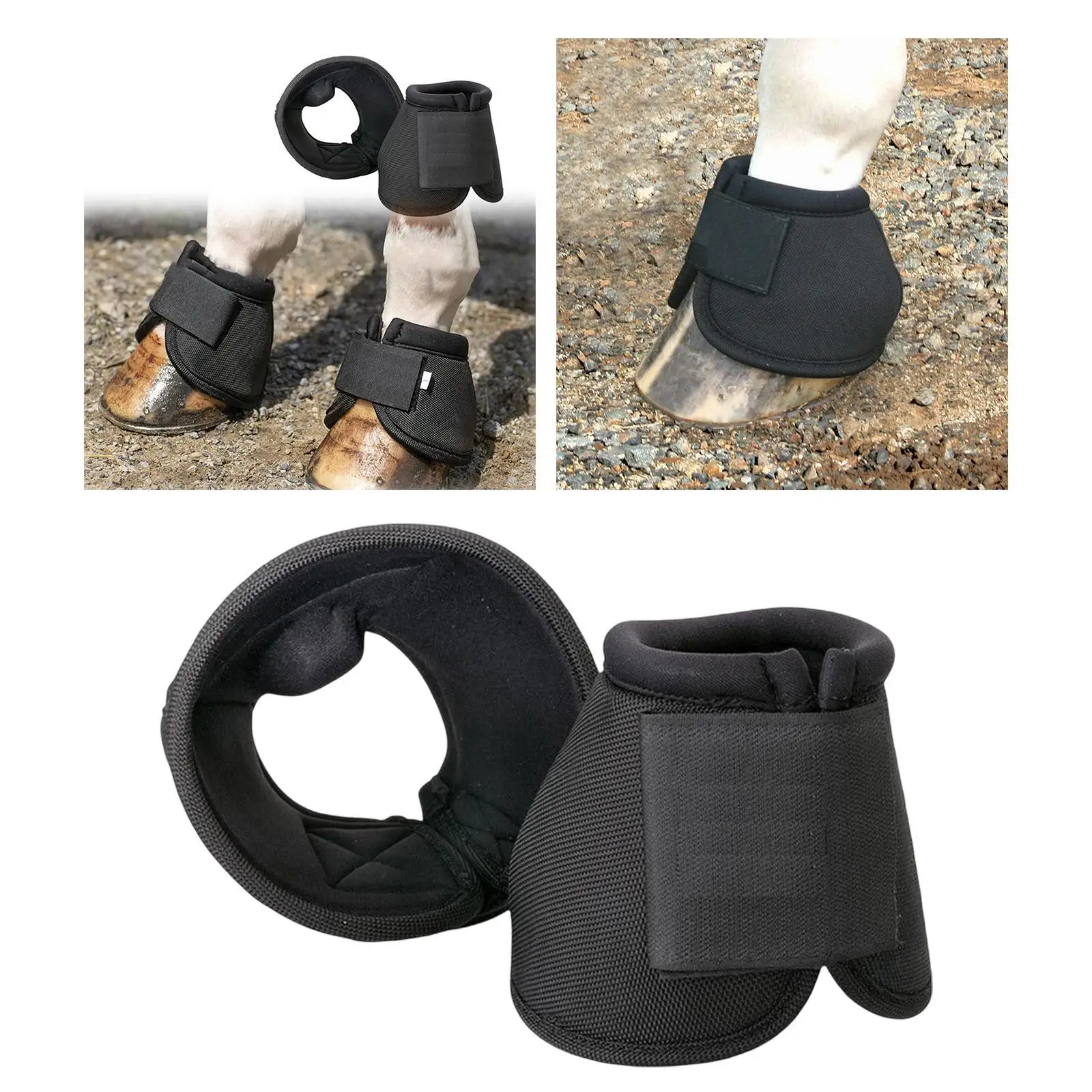 

Long Lasting Horse Bell Boots Shock Absorbing for Equestrian Accessories L