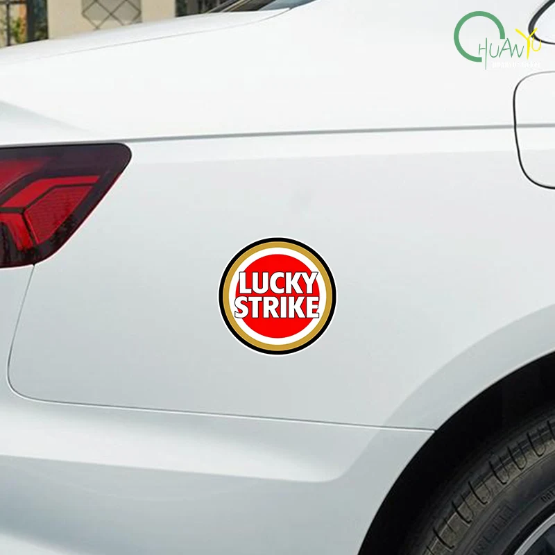 Kreative Lucky Strike Auto Aufkleber Motorrad Stoßstange Kofferraum Laptop Fenster Vinyl Aufkleber Hochwertige Auto Dekoration – Detail 11