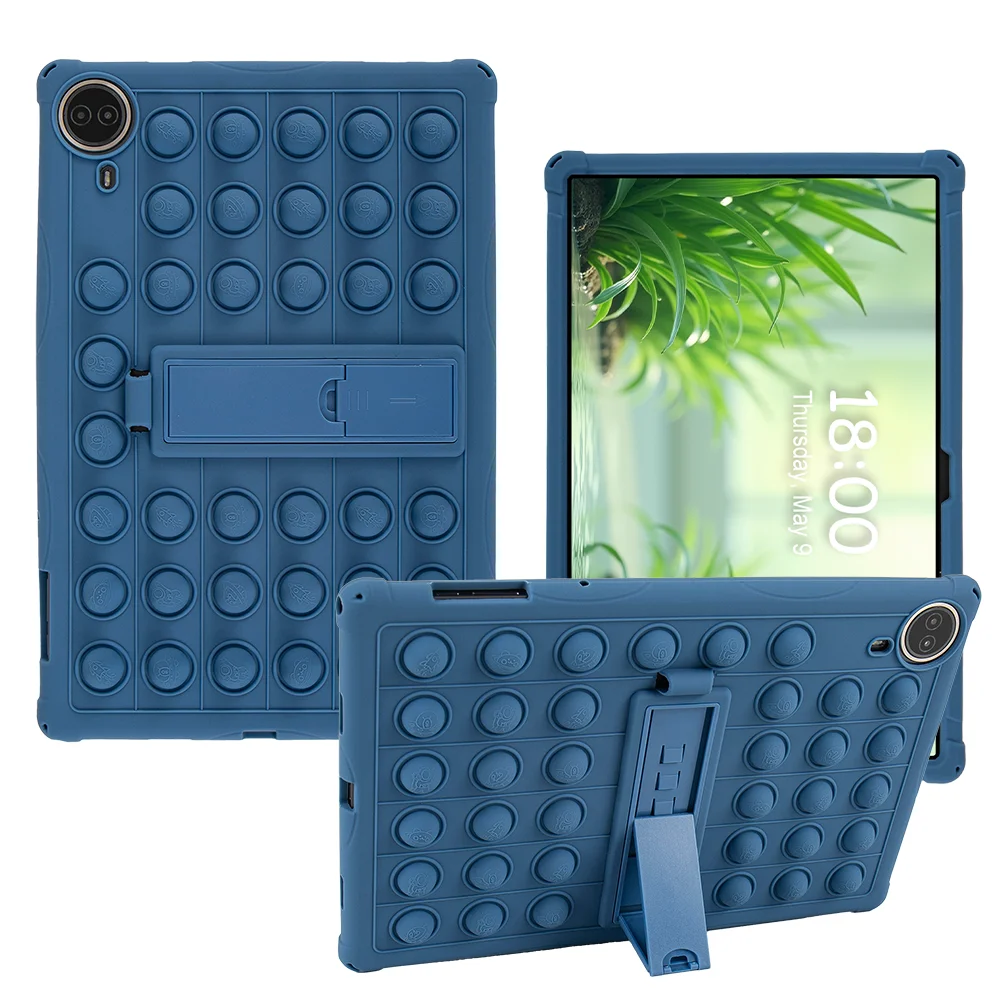 Soft Silicone Shockproof Tablet Case with Multi-Angle Adjustable Stand