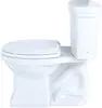 Promenade II Two-Piece Elongated 1.28 GPF Universal Height Toilet with CeFiONtect, Cotton Modern and Classic Styles 4