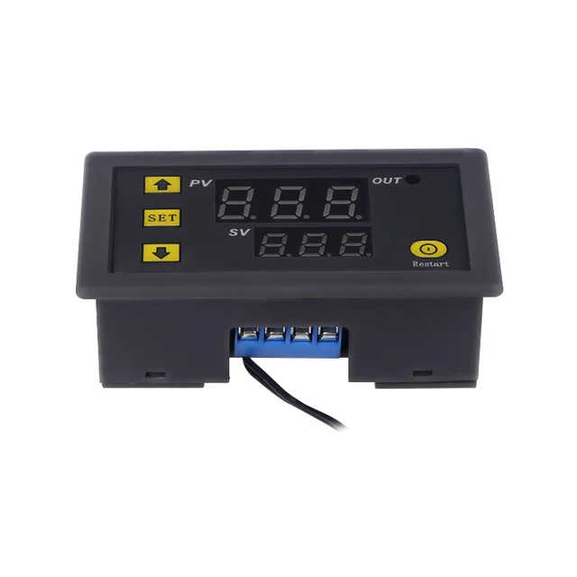 24 V -Os Mini Digitális Hőmérséklet -Vezérlő Led Kijelző Termosztát -Szabályozó Fűtés Hűtővezérlő Kapcsolóval - Image 3