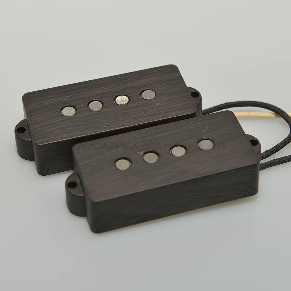 

4 Strings PB Eectric Bass Guitar Pickup Alnico 5 11.5K a Set Black Humbucker Pickups Guitar Accessories