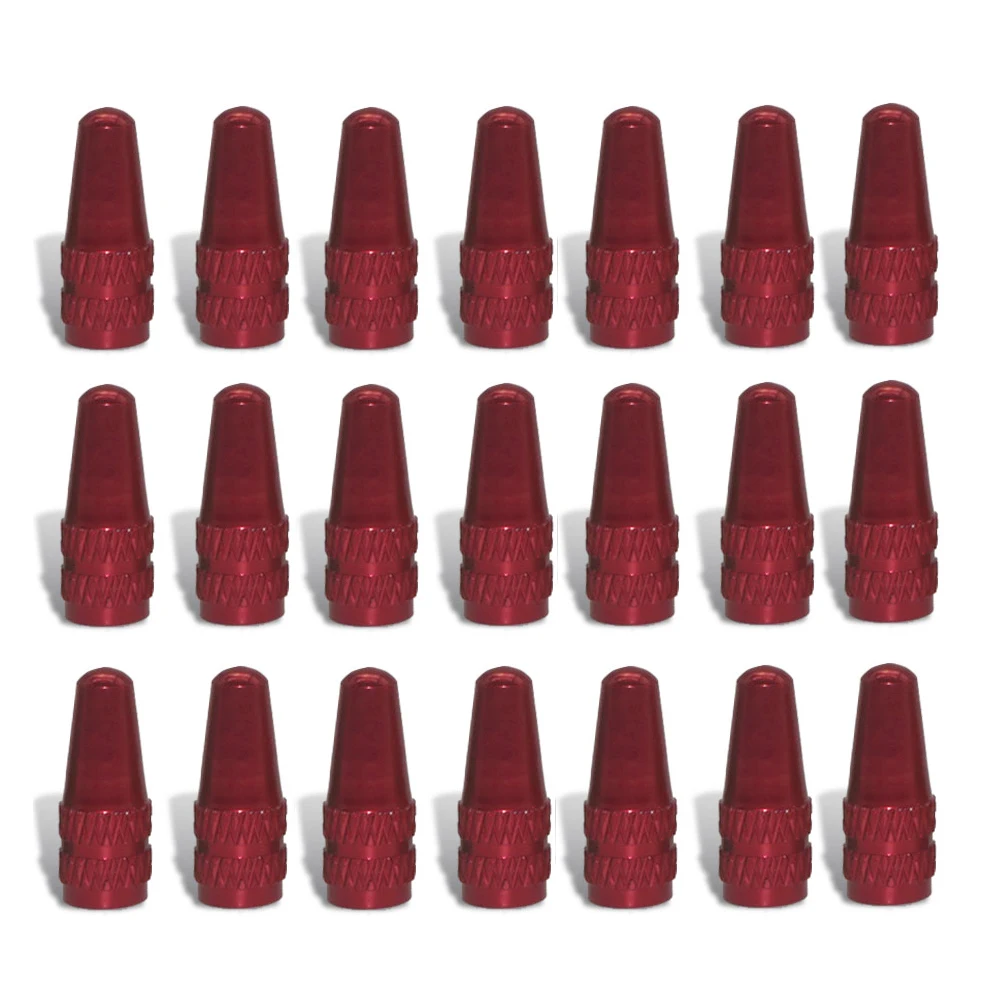 Aluminum Alloy Bicycle Tire Valve Caps - Set of 10