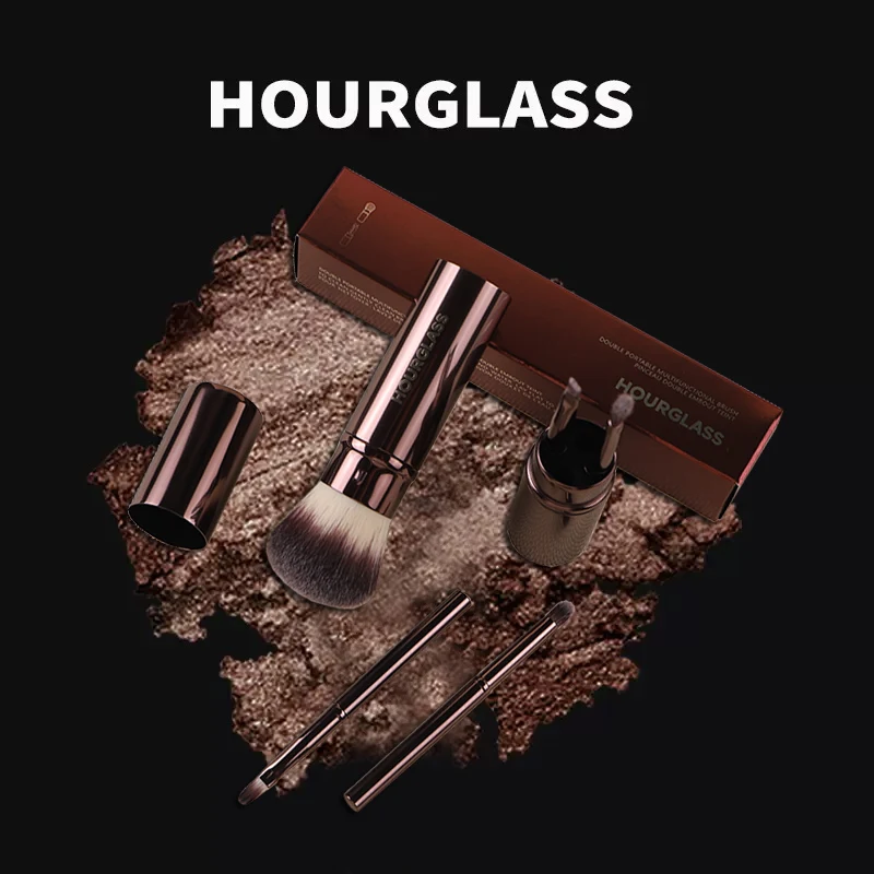 Makeup Brush-1018 Multi Functional Set Of 5 Brushes Loose Powder Brush Lip Brush Eyebrow Brush Portable Makeup Brush_voghion.com
