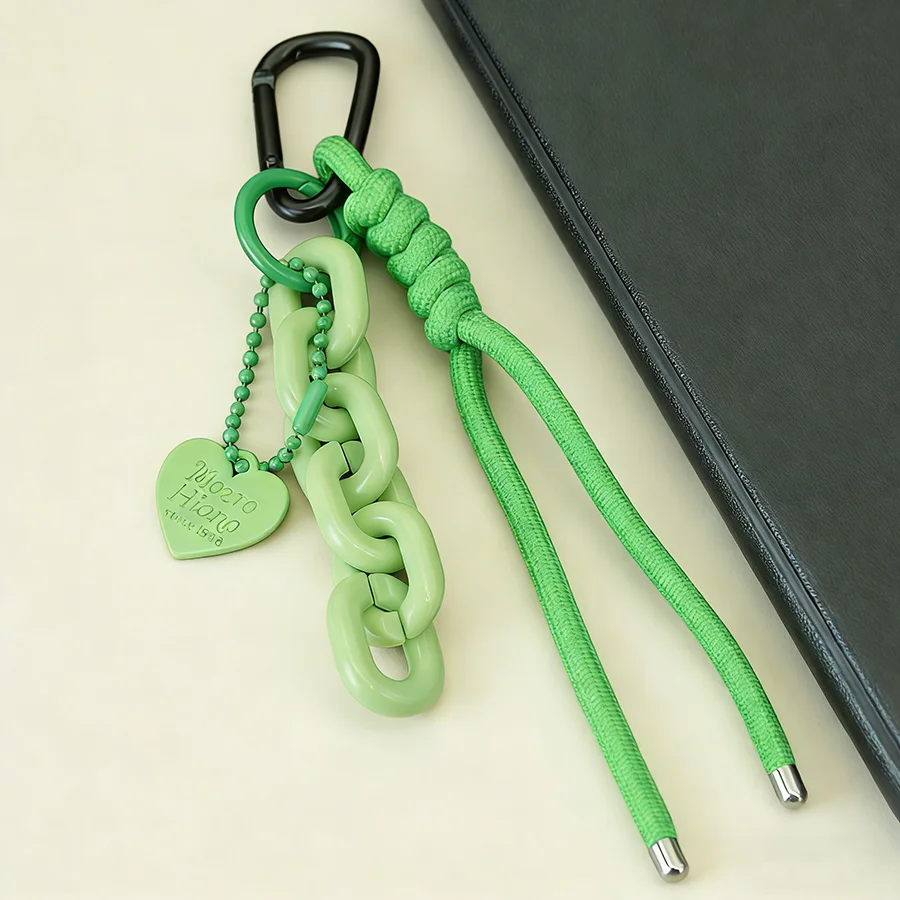 Noter Neuer Modischer Damen-Herzanhänger aus Ausgewähltem Paracord der Klasse A in 4 Verfügbaren Farben für Taschen, Rucksäcke und Autos – Detail 9