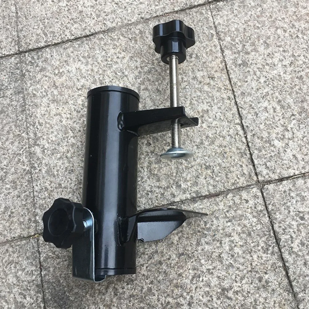 Umbrella Clamp Umbrella Holder Easily Install For Square Railing Home Organizer Home Shelf Outdoor Base