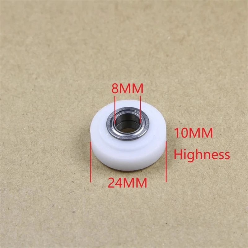 

10pcs TAJIMA Embroidery Machine Frame Drive Roller With 24MM DIA, 8MM Hold