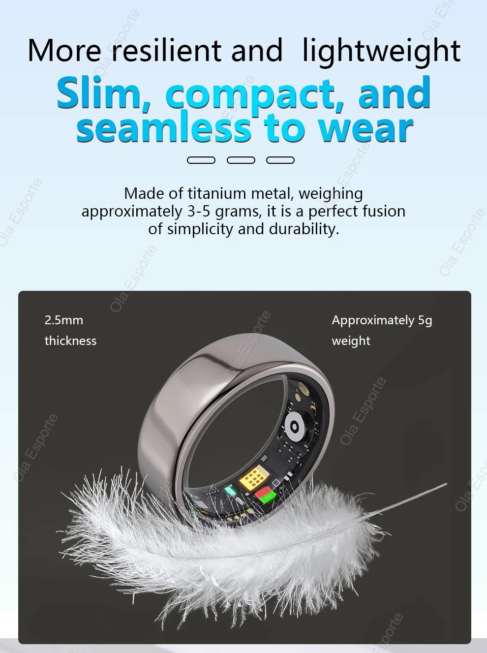 Xiaomi-Smart Ring pour hommes et femmes, équence cardiaque