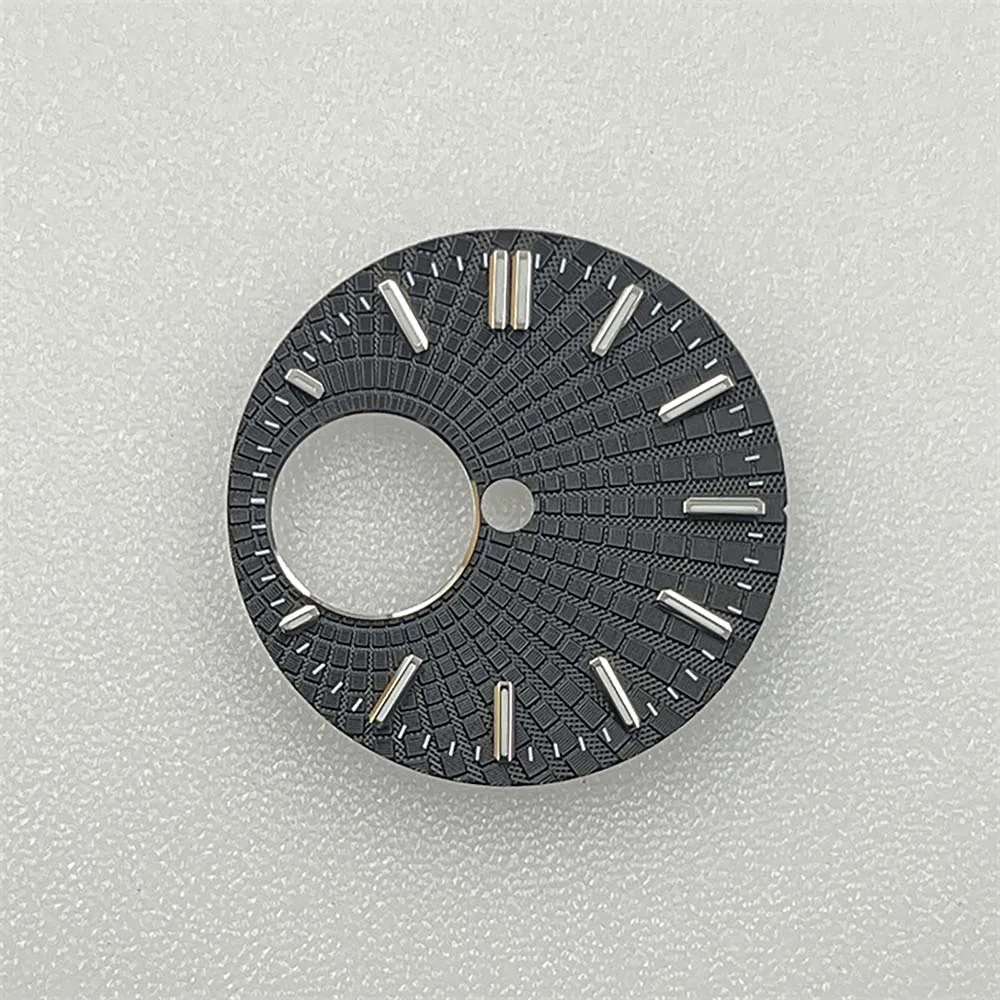 28.5mm Watch Dial for NH38 Movement Green Luminous NH34 Dials Replacement for Diving Watches Part