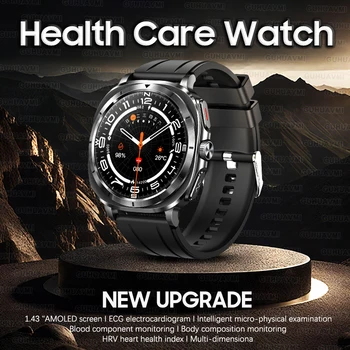 2025 New High-End Health Care Watch 7 Ultra Smart Watch Men ECG+PPG Uric Acid Blood lipids Body analysis BT Call NFC Smartwatchs