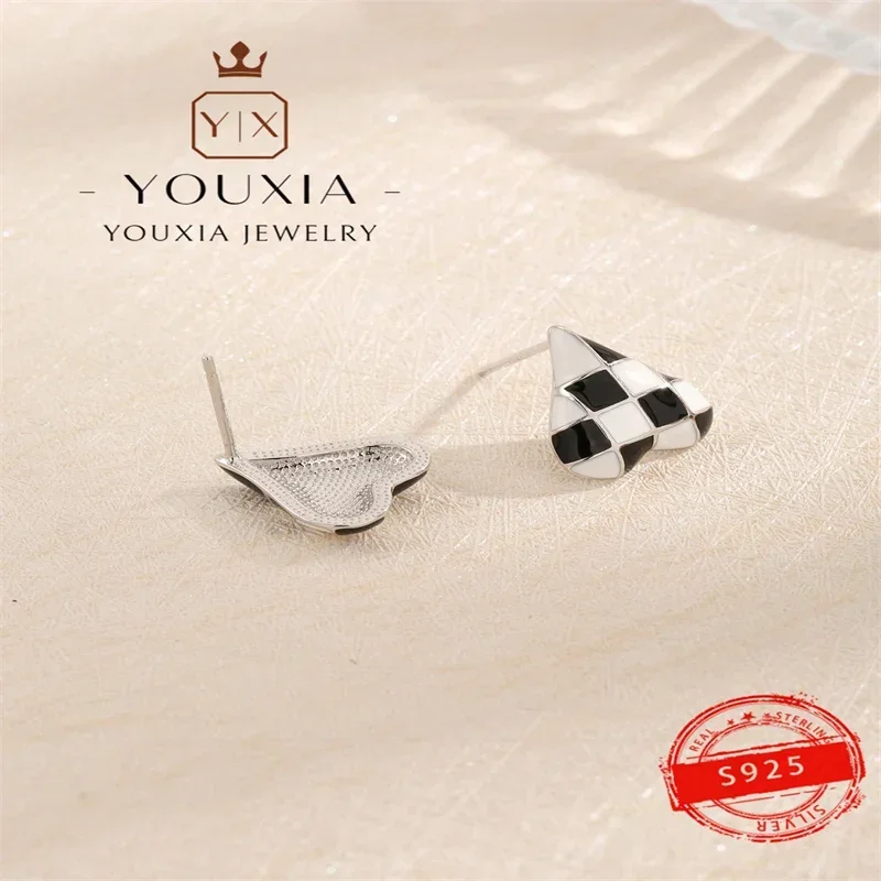 Selling Europe and the United States 925 silver simple design party fashion exquisite high-end jewelry earrings for women
