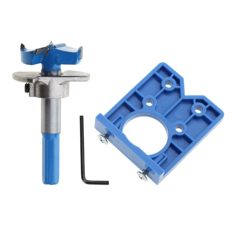 

Multifunction 35mm Concealed Hinge Boring Jig Forstner Hole Drill Guide Locator Cabinet Hinge Drilling Template DIY Tool