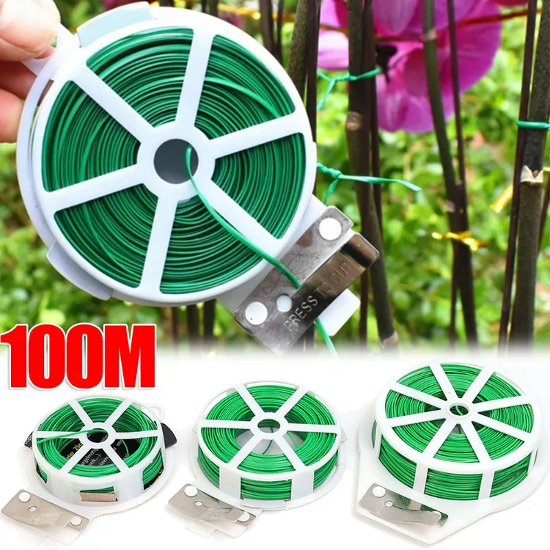 Plant Twist Ties Iron Wires Support Portable Garden Climbing Cane Fixed Line Multifunction Grape Vines Cable Tie Garden Supplies