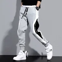 Men's Casual Spor Harlan Pants Bla ey Loose Fit Long Trousers Youth Trendy Autumn Faion Streetwear Comfortable Sweatp...