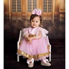 Dollbling Newborn Photography Baby Girl Royal Crown Personalized Gift Nursery Deco Bling Pink Rhinestone Shoes Headband Set 4
