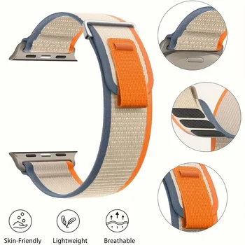 Nylon Trail loop correa For Apple Watch Ultra 2 Band 49mm 45mm 44mm 42mm 46mm 41mm bracelet iWatch Series 10 9 8 7 6 5 SE Strap 1