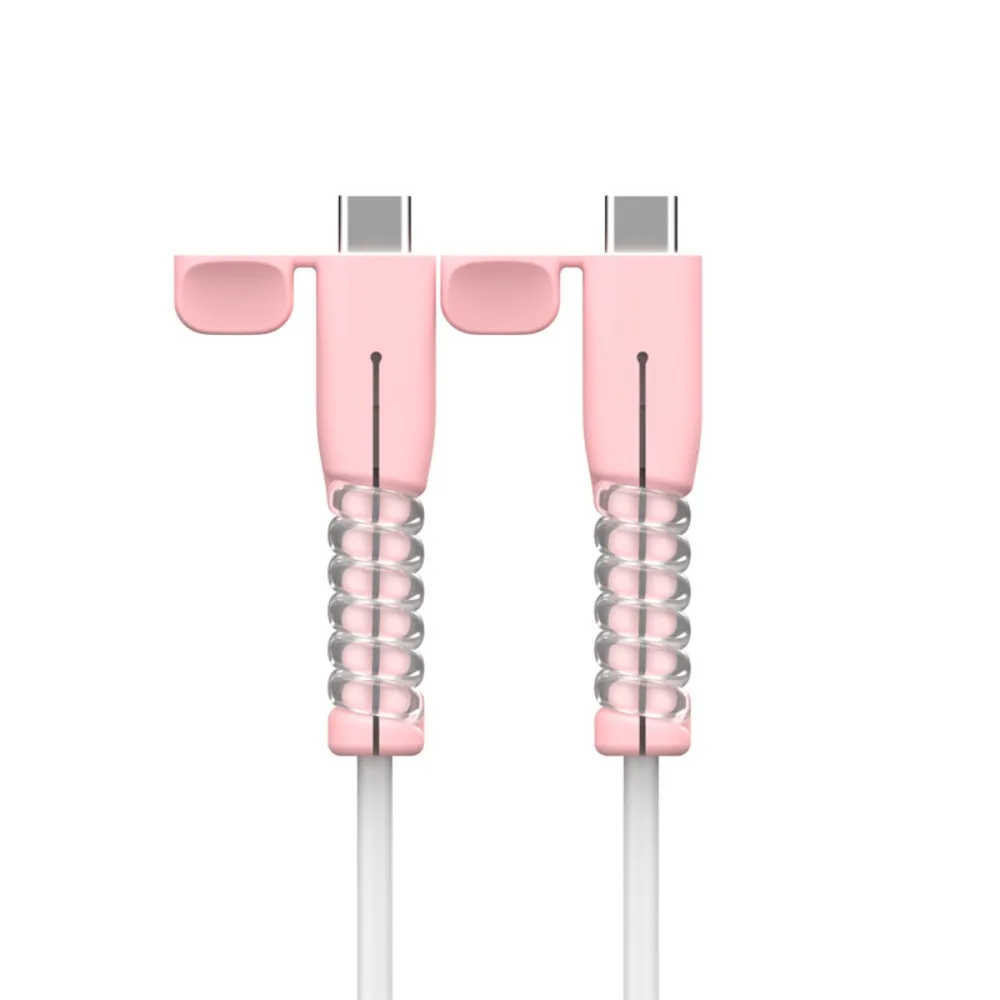 Premium Silicone Type C Charger Cable Protector - Dustproof Cord Saver & Protective Cap Accessory