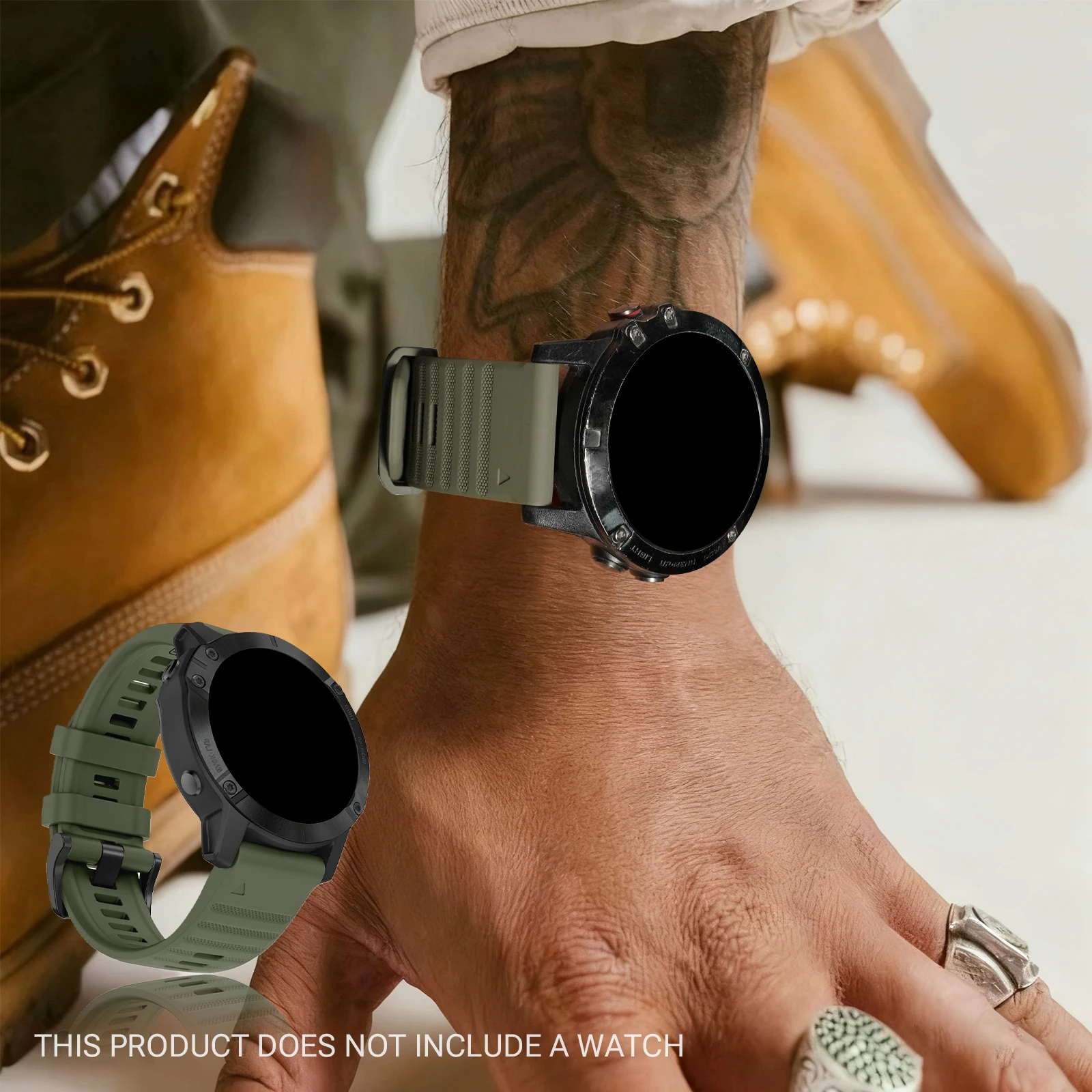 Enhanced Silicone Quick Fit Watch Band - 22mm/26mm