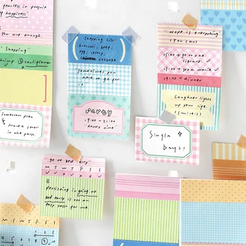 80 fogli Life Notes No. Blocco per appunti serie 3, foglietti da scrivere, carta per messaggi a strappo, materiale fai da te per scrapbooking, forniture per scuola e ufficio