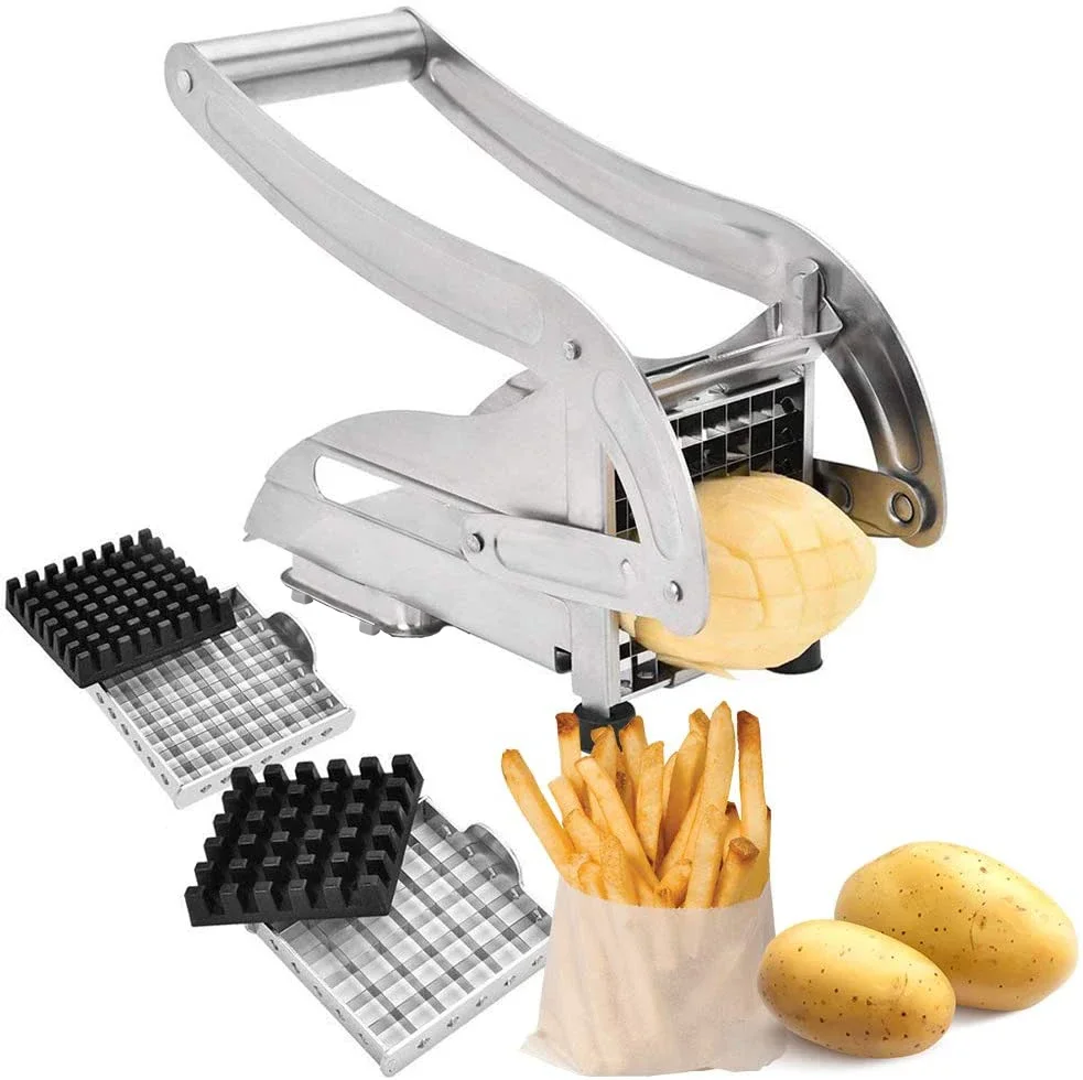 Trancheuse de pommes de terre en acier inoxydable, coupe-frites