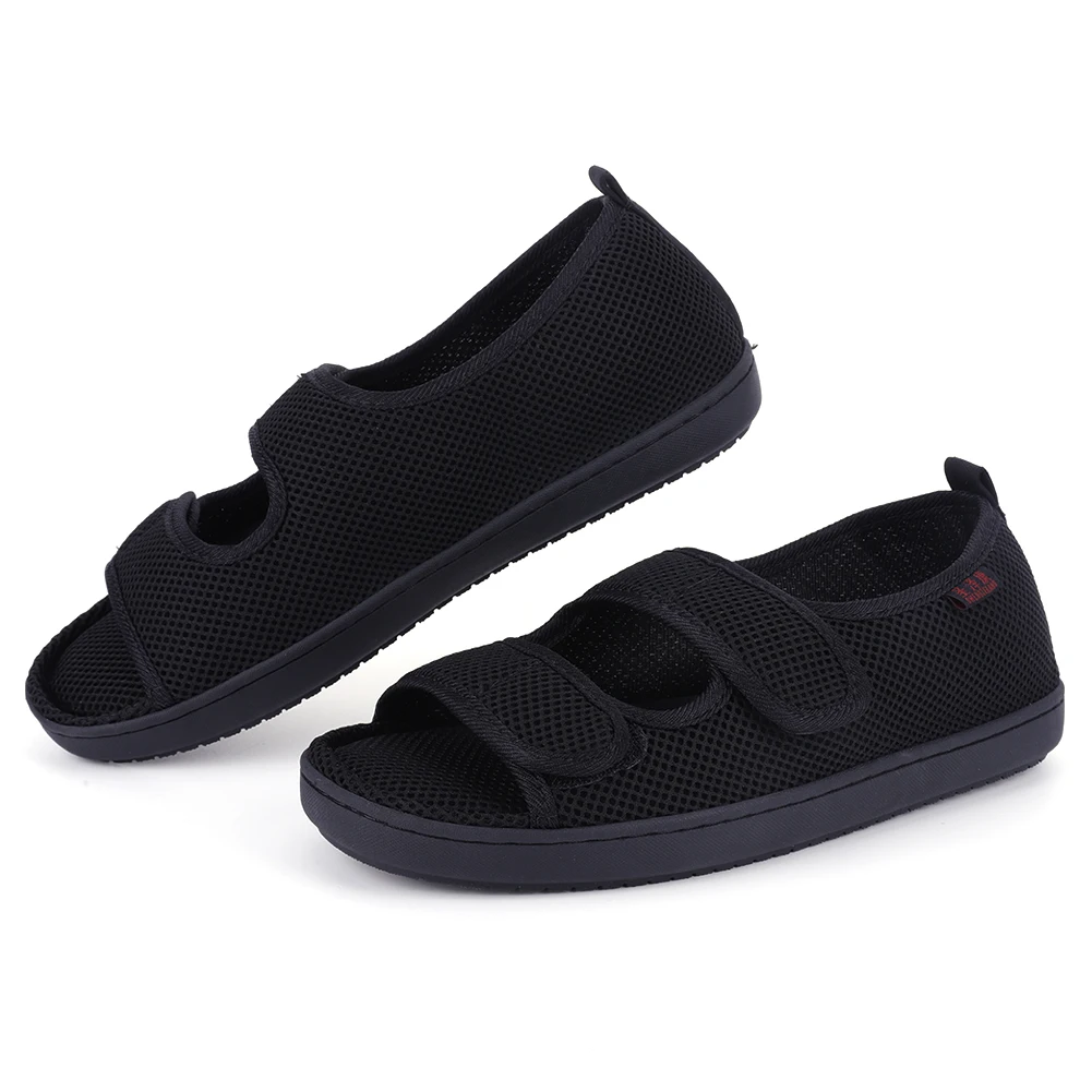 Diabetiker-Sandalen Atmungsaktive Schuhe für Breite und Geschwollene Füße Rutschfeste Weiche Senioren-Sandalen für Ältere mit Schwellungen und Empfindlichen Füßen – Detail 15