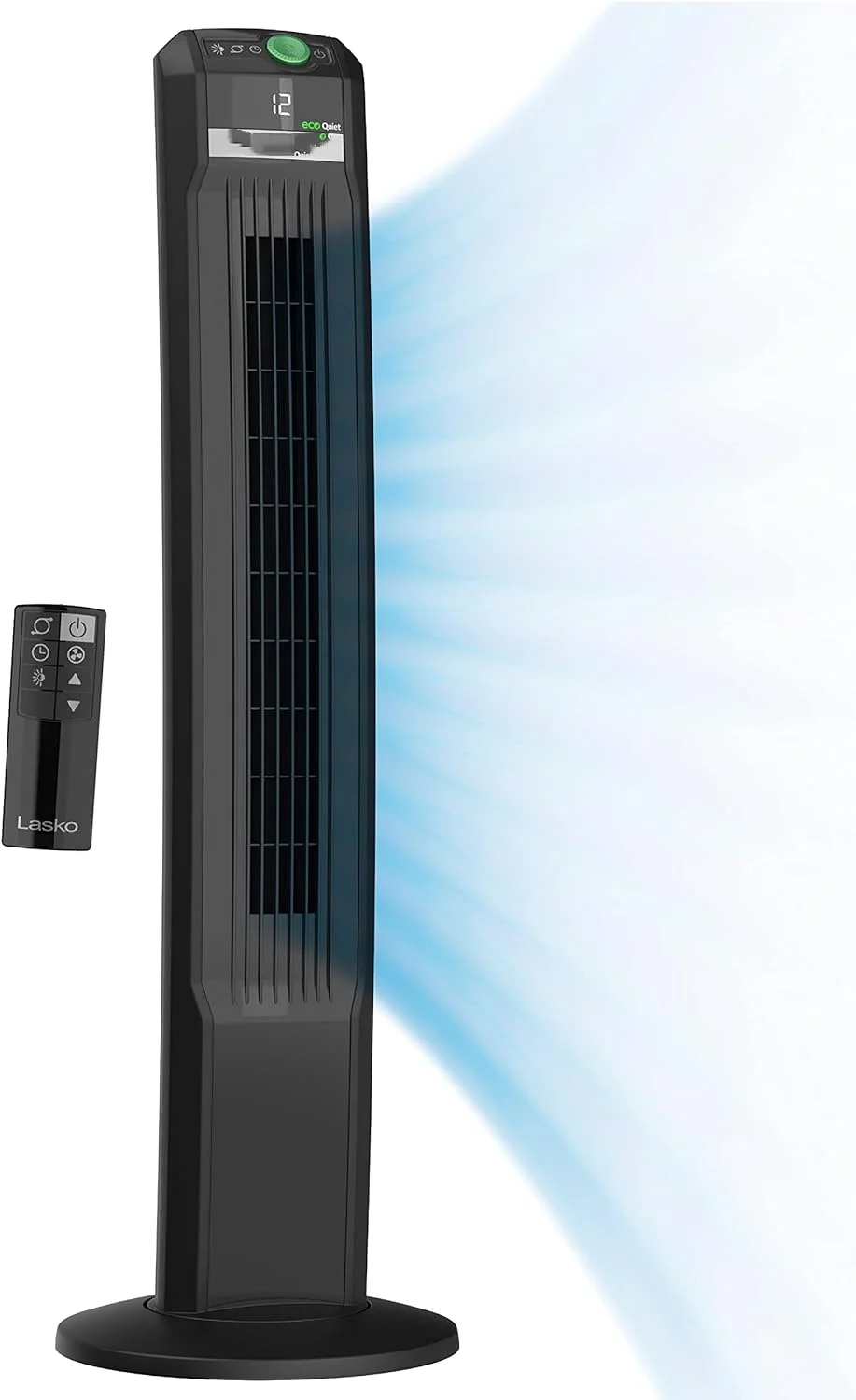 

Oscillating Fan, Portable, Remote Control, Timer, 12 Quiet Speeds, for Living Room, Bedroom and Office, 42", Black, T42700 Fans