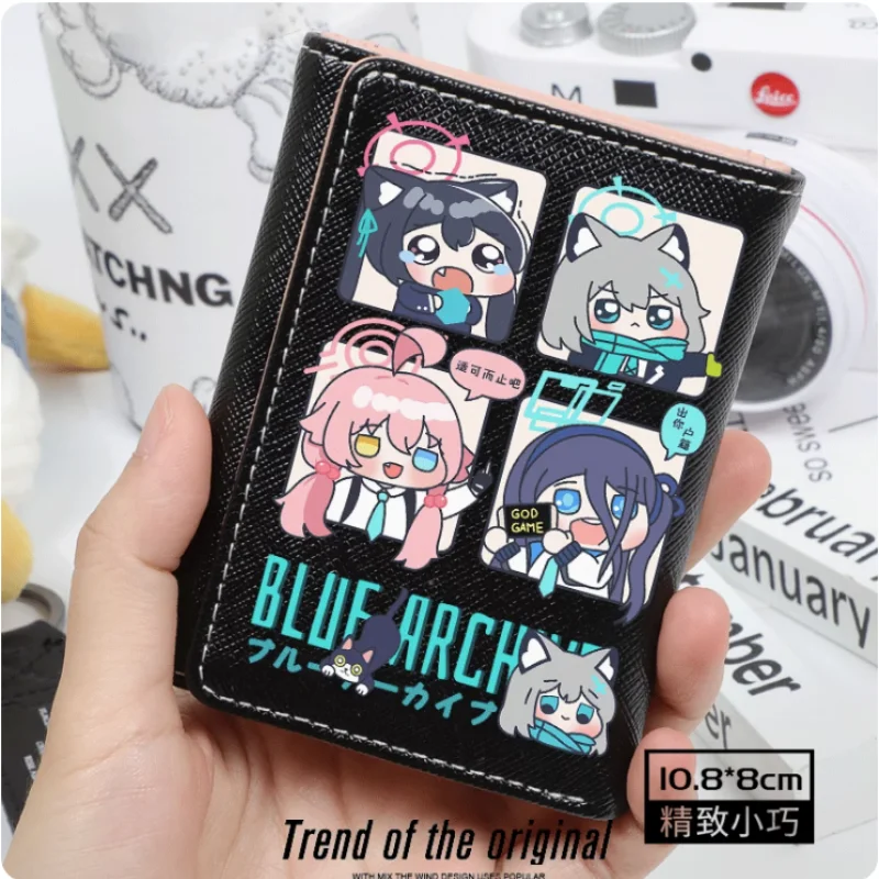 Anime Blue Archive  Fashion Wallets PU Purse Card Holder Hasp Money Bag Cosplay Gift B199