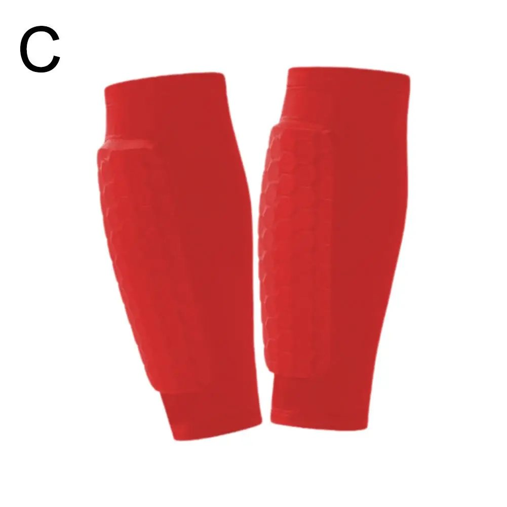 2pcs Soccer Football Shin Guard Pads Honeycomb Running Sports Outdoor Leg Leg Sleeves Gear Guard Support Calf Protec L7F4