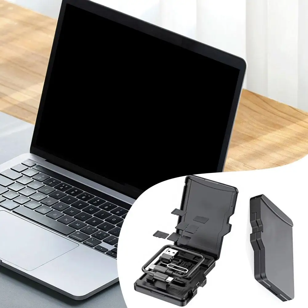 TF Card Reader 8 Cards Slots Multifunctional